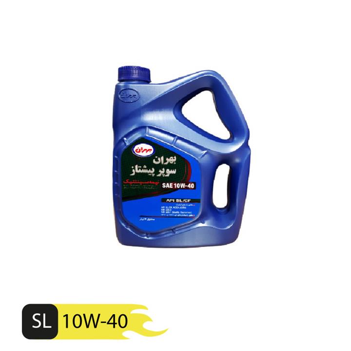روغن موتور خودرو بهران مدل Super Pishtaz SAE 10w-40 حجم 4 لیتر